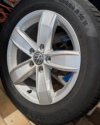 4 Cerchi VW T-ROC + 4 Gomme Continental invernale 