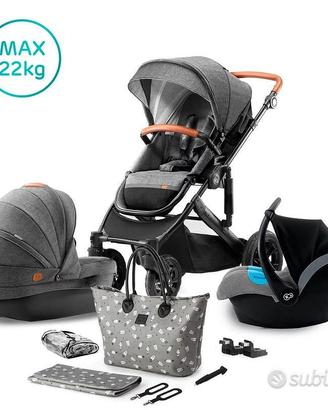 Passeggino trio come nuovo lavato e messo via.