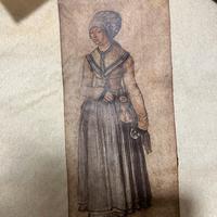 Donna in Pergamena con stampa ambrosiana