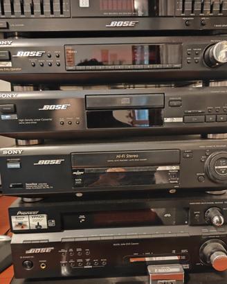 impianto stereo Sony casse bose 