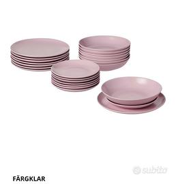 Servizio piatti Ikea + tazze latte e caffe