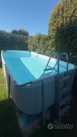 Piscina fuori terra , usata 3 mesi , 412x201x122