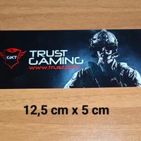 Sticker Adesivo cm 12,5 x 5 Trust Gaming GXT nuovo