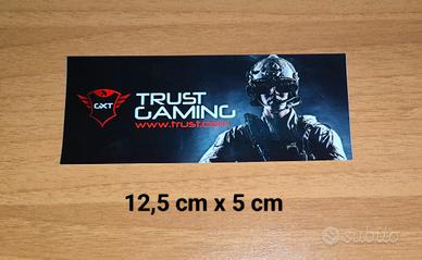 Sticker Adesivo cm 12,5 x 5 Trust Gaming GXT nuovo