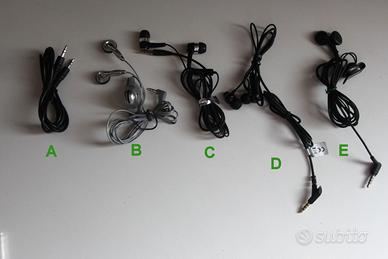 Cuffie Cuffiette usate per celllulari walkman ecc 