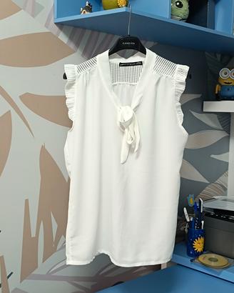Blusa con fiocco