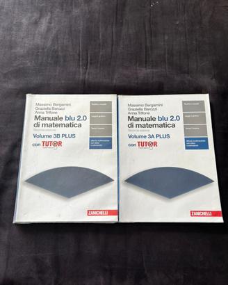 Libri di matematica volume 3A e 3B Zanichelli