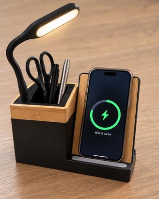 Supporto ricarica wireless organizer ufficio