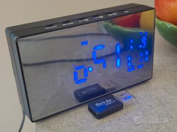 Sveglia 2 in 1 con Telecamera WiFi 1080P Nuova 