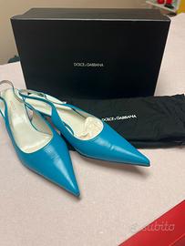Scarpe sandalo turchese Dolce e Gabbana