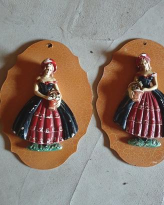 placca da parete vintage in gesso