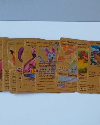 Carte Pokemon dorate