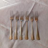 Sei forchette in alpacca antiche