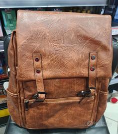 Zaino In pelle Marrone Vintage 