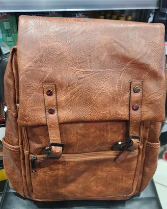 Zaino In pelle Marrone Vintage 