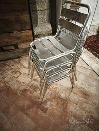 sedie in alluminio 