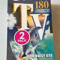 Lotto n. 2 VHS vergini imballate