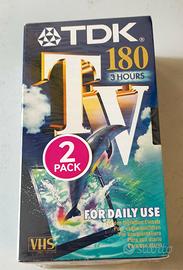 Lotto n. 2 VHS vergini imballate