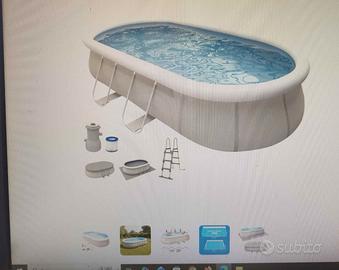 Piscina autoportante ovale 540x304x106cm con pompa