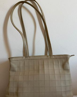 Henry Beguelin borsa in vera pelle panna