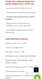 Casse acustiche Amplificate