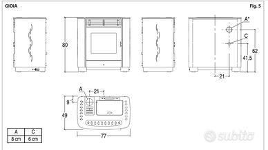 Stufa pellet Superior modello Gioia