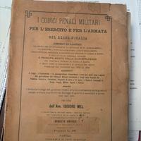 Codici penali Militari Regno d Italia 1880 - isido