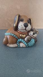 Cane & gatto con gomitolo lana Thun