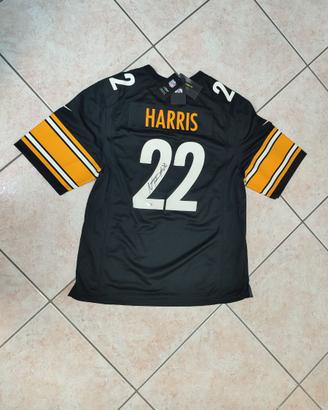 HARRIS NAJEE Pittsburgh Steelers Maglia XL Firmata