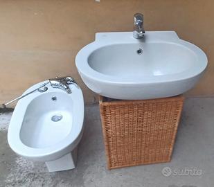 coppia lavabo e bidet ideal standard