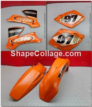 KIT PLASTICHE KTM SX 125 2003 2004 EXC 2005 2006