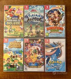 Giochi per Nintendo Switch  (Pokemon ecc.)
