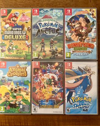 Giochi per Nintendo Switch  (Pokemon ecc.)