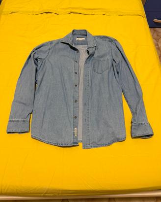 Camicia Jeans Alcott Uomo Azzurra Taglia L Denim