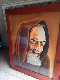 dipinto olio su tela con cornice in legno