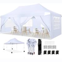 Gazebo Giardino 6x3 mt Pieghevole a 6 Pareti