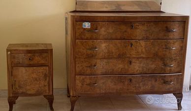 Cassettiera e mobiletto antiquariato