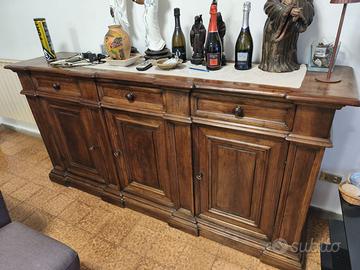 credenza noce massello