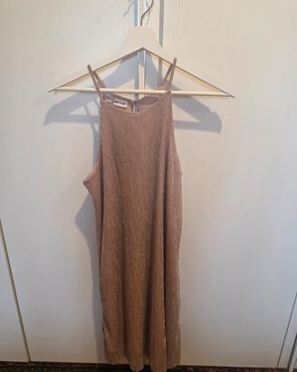 abito con laccini rosa cipria, laminato