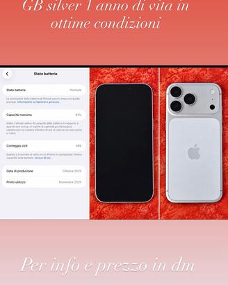 phone 17 pro max silver