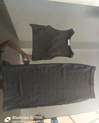 set completo gonna lunga+canotta