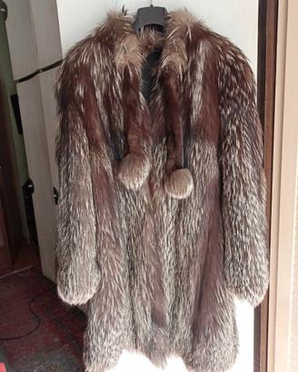 Pelliccia volpe argentata vintage
