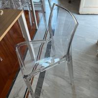 Sedie policarbonato trasparente 10 pz impilabili
