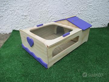 Terrario per tartarughe cm 62x40x20 deco a scelta
