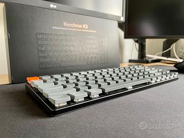 Tastiera Meccanica Keychron K3, RGB, Gateron Brown