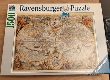 Puzzle mappamondo Ravensburger 1500 pezzi