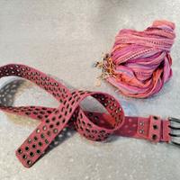 Cintura e Pashmina set lilla