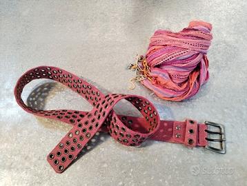 Cintura e Pashmina set lilla