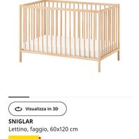 Lettino culla Ikea mai usato