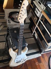 chitarra  elettrica come nuova mai usata con ampli